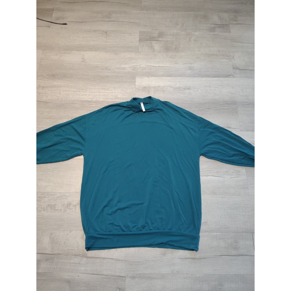 Fabletics Mock Neck Fleece Sweatshirt Med Oversized Activewear Athleisure Lounge